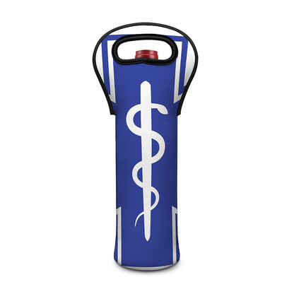 The Star Of Life Paramedic Symbol Print Single Neoprene Wine Tote