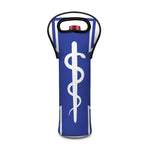 The Star Of Life Paramedic Symbol Print Single Neoprene Wine Tote