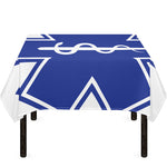 The Star Of Life Paramedic Symbol Print Tablecloth