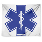 The Star Of Life Paramedic Symbol Print Tapestry