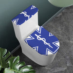The Star Of Life Paramedic Symbol Print Toilet Lid And Tank Cover Set