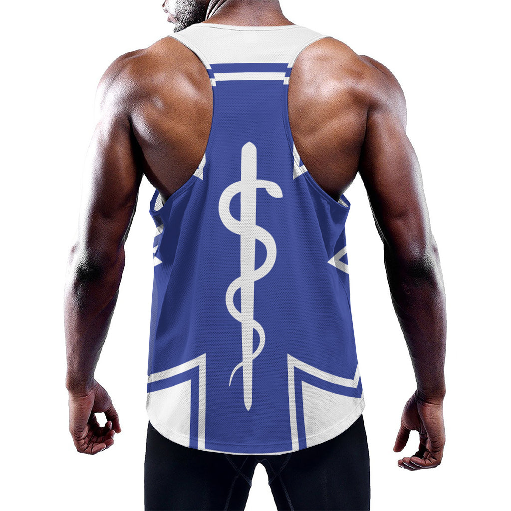The Star Of Life Paramedic Symbol Print Training Tank Top