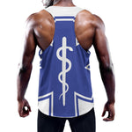 The Star Of Life Paramedic Symbol Print Training Tank Top