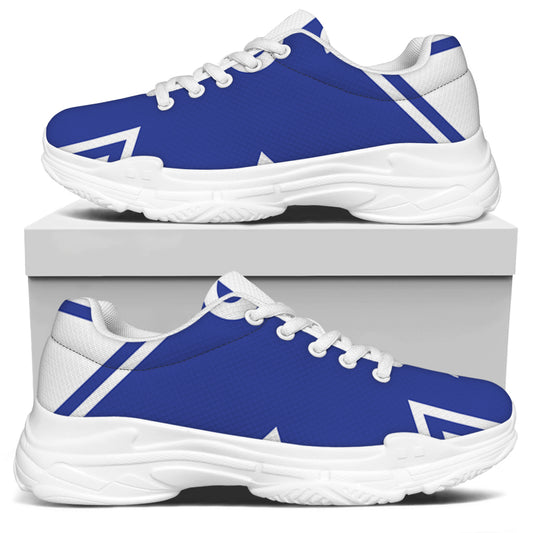 The Star Of Life Paramedic Symbol Print White Chunky Shoes