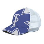 The Star Of Life Paramedic Symbol Print White Mesh Trucker Cap