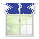 The Star Of Life Paramedic Symbol Print Window Valance