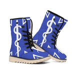 The Star Of Life Paramedic Symbol Print Winter Boots