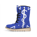 The Star Of Life Paramedic Symbol Print Winter Boots