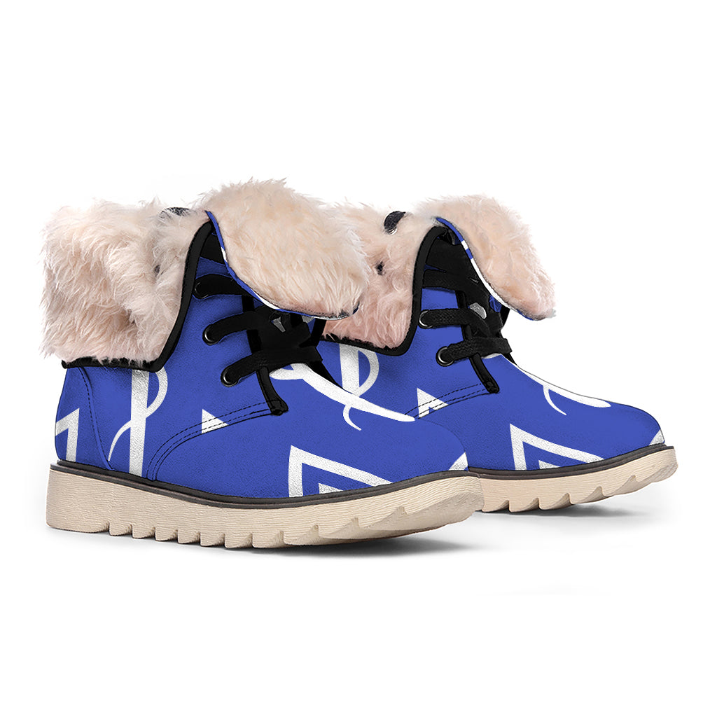 The Star Of Life Paramedic Symbol Print Winter Boots