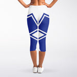 The Star Of Life Paramedic Symbol Print Women's Capri Leggings