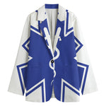 The Star Of Life Paramedic Symbol Print Women's Cotton Blazer