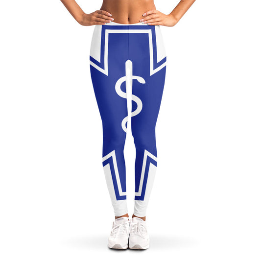 The Star Of Life Paramedic Symbol Print Women's Leggings