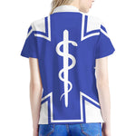 The Star Of Life Paramedic Symbol Print Women's Polo Shirt