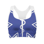 The Star Of Life Paramedic Symbol Print Women's Sports Bra