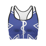 The Star Of Life Paramedic Symbol Print Women's Sports Bra