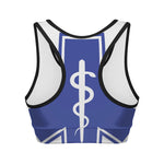 The Star Of Life Paramedic Symbol Print Women's Sports Bra