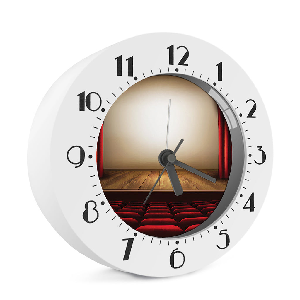 Theater Stage Print Alarm Clock
