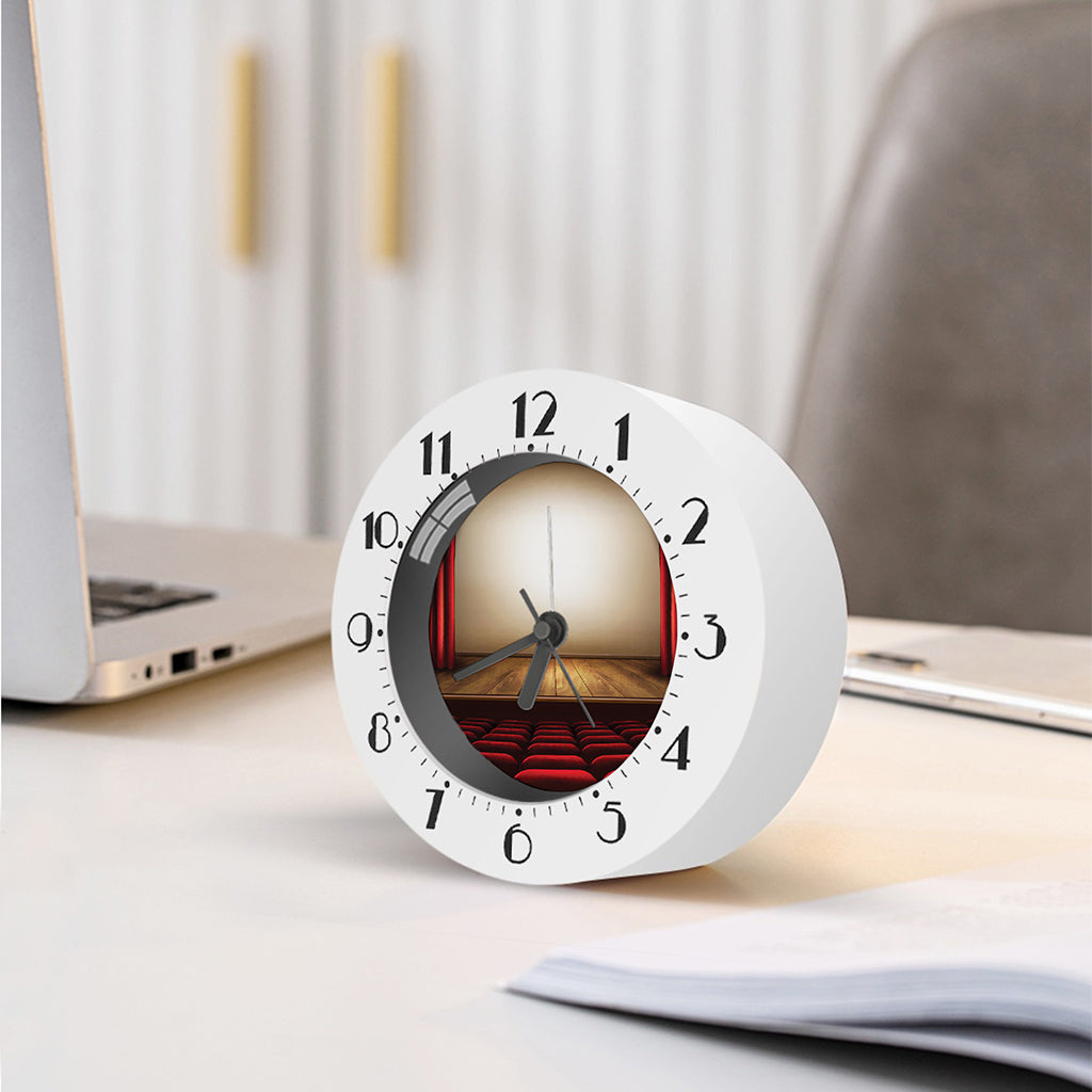 Theater Stage Print Alarm Clock