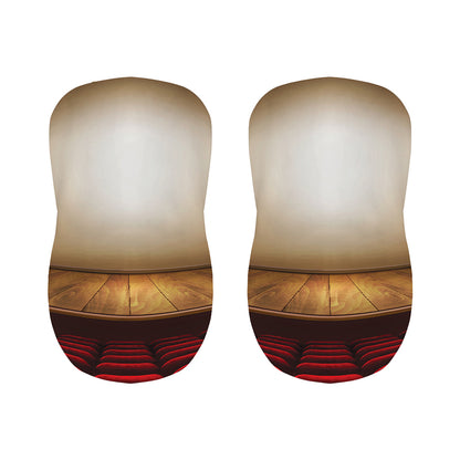 Theater Stage Print Bar Stool Covers