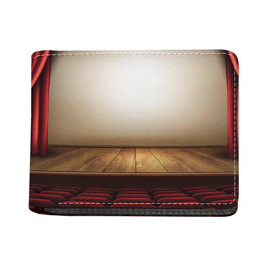 Theater Stage Print Bifold Wallet