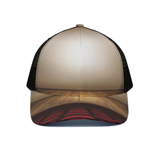 Theater Stage Print Black Mesh Trucker Cap