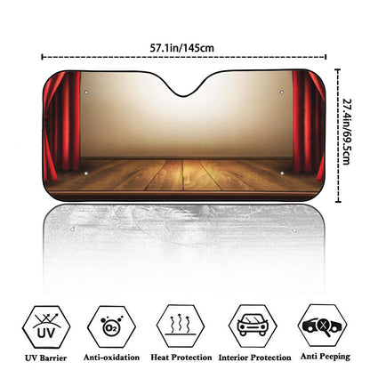 Theater Stage Print Car Windshield Sun Shade