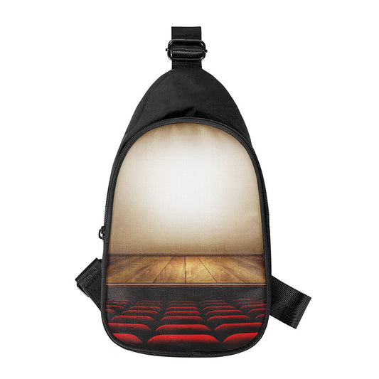 Theater Stage Print Chest Bag