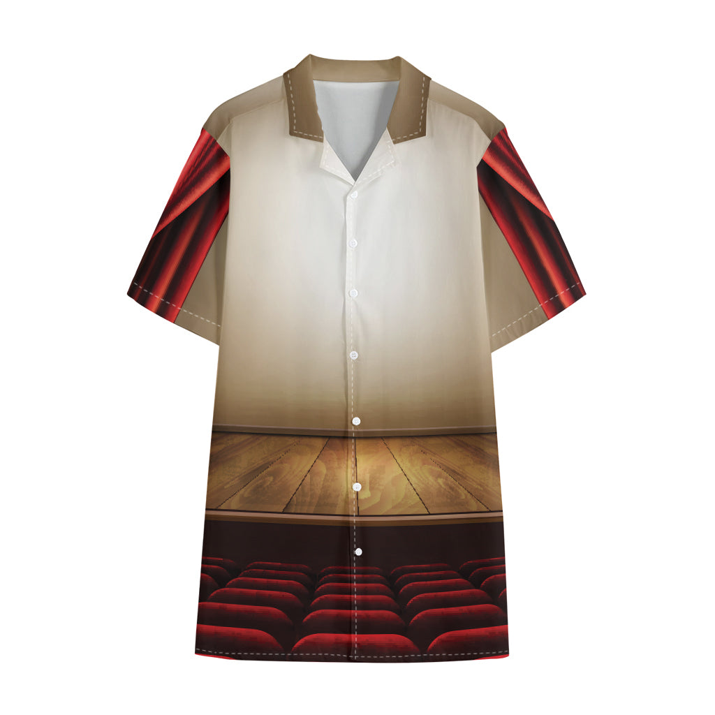 Theater Stage Print Cotton Hawaiian Shirt