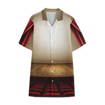 Theater Stage Print Cotton Hawaiian Shirt