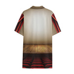 Theater Stage Print Cotton Hawaiian Shirt
