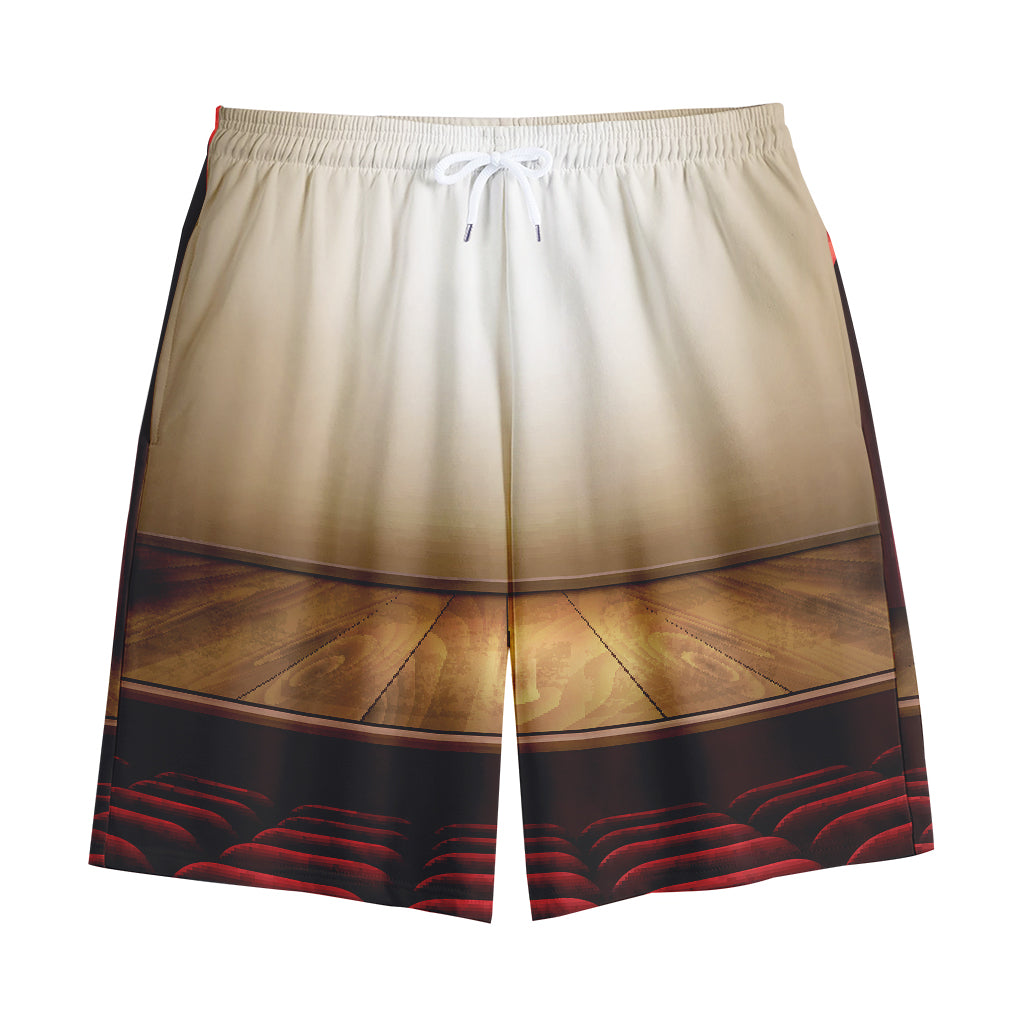 Theater Stage Print Cotton Shorts