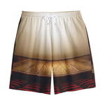 Theater Stage Print Cotton Shorts