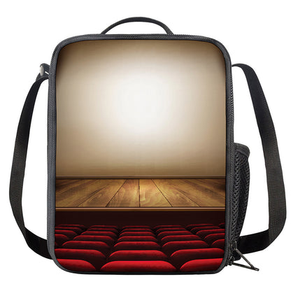 Theater Stage Print Crossbody Lunch Bag