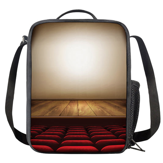 Theater Stage Print Crossbody Lunch Bag