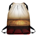 Theater Stage Print Drawstring Backpack