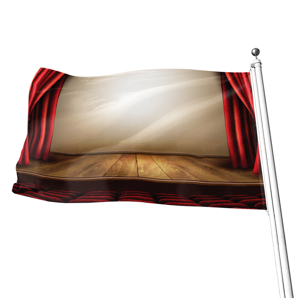 Theater Stage Print Flag