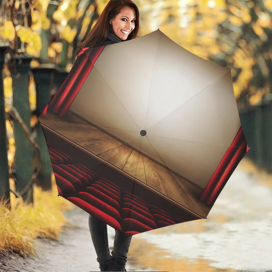 Theater Stage Print Foldable Umbrella