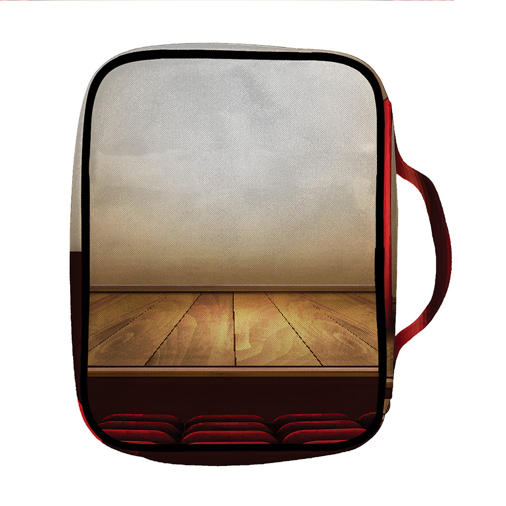Theater Stage Print Front Pocket Bible Bag