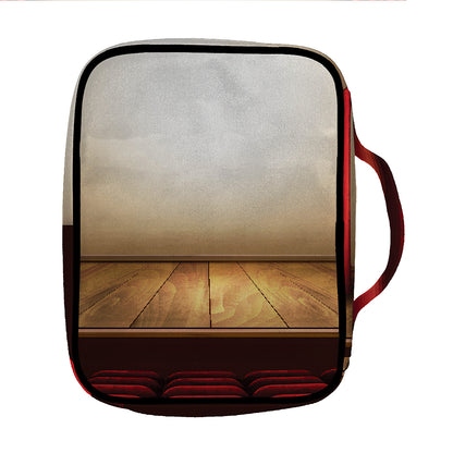 Theater Stage Print Front Pocket Bible Bag