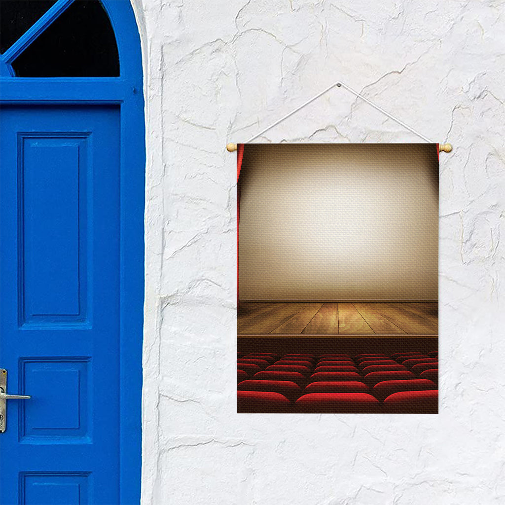 Theater Stage Print Garden Flag