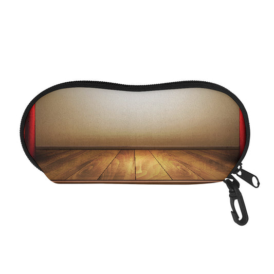 Theater Stage Print Glasses Case