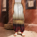 Theater Stage Print Harem Pants