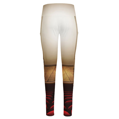 Theater Stage Print High-Waisted Pocket Leggings