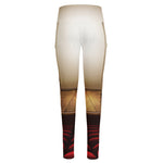 Theater Stage Print High-Waisted Pocket Leggings