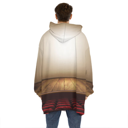 Theater Stage Print Hoodie Blanket