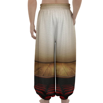Theater Stage Print Lantern Pants