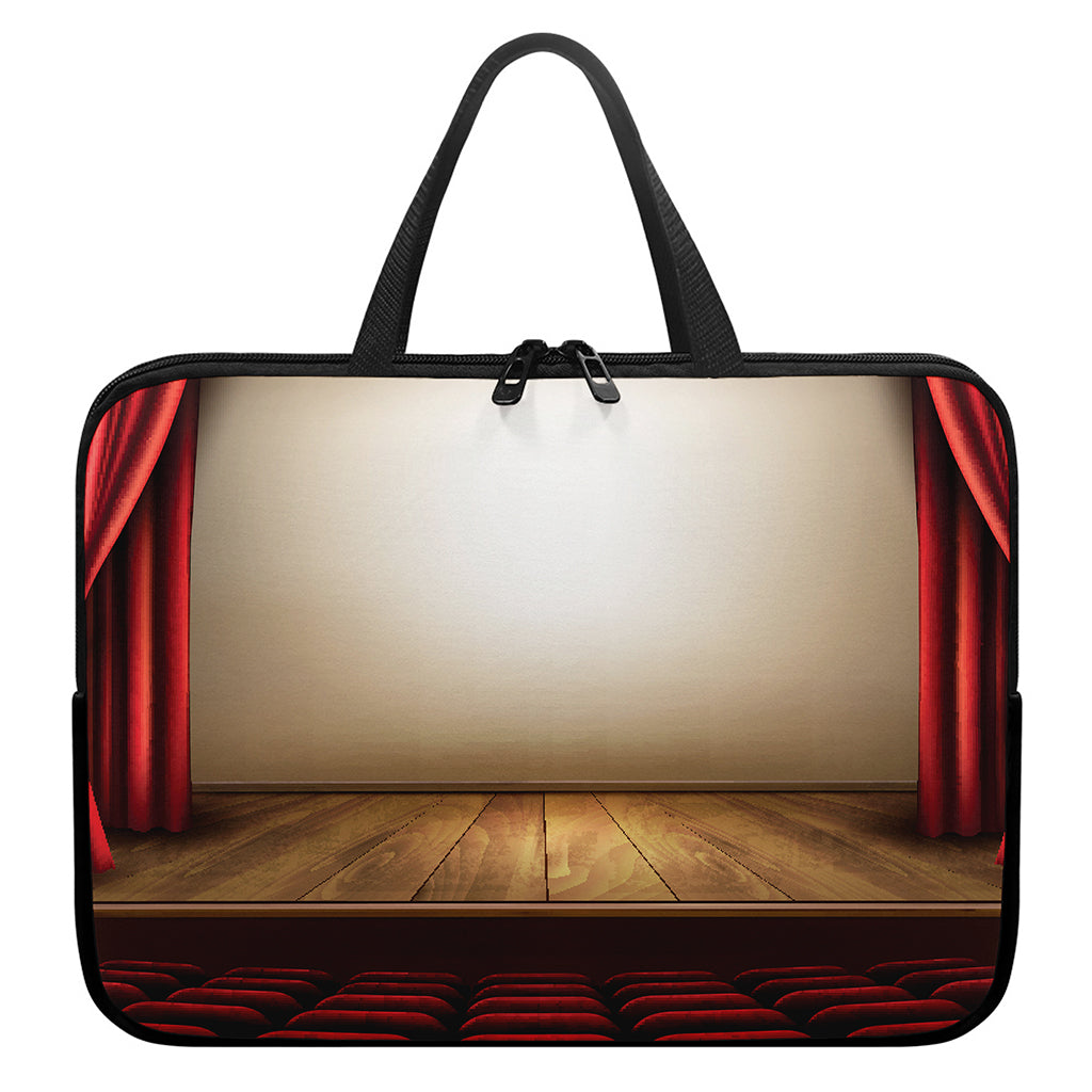 Theater Stage Print Laptop Sleeve With Handle