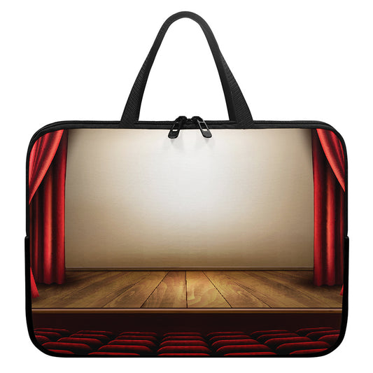 Theater Stage Print Laptop Sleeve With Handle