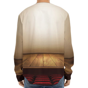 Theater Stage Print Long Sleeve Baseball Jersey