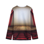 Theater Stage Print Long Sleeve Short Coat